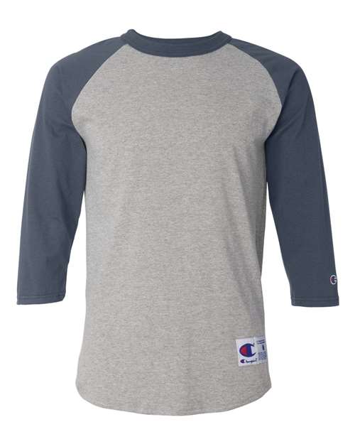 Champion. Three-Quarter Raglan Sleeve Baseball T-Shirt. T137