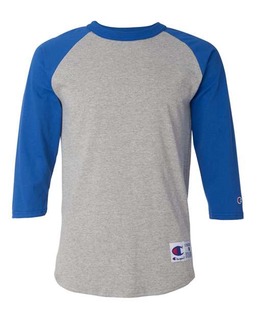 Champion. Three-Quarter Raglan Sleeve Baseball T-Shirt. T137