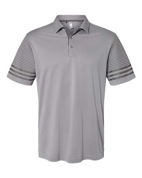Adidas. Striped Sleeve Polo. A490