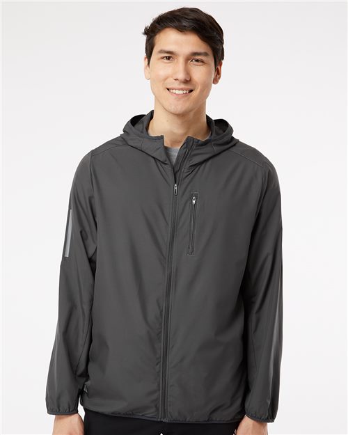 Adidas. Hooded Full-Zip Windbreaker. A524