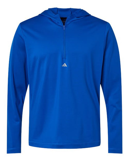 Adidas. Lightweight Performance Quarter-Zip Hooded Pullover. A596