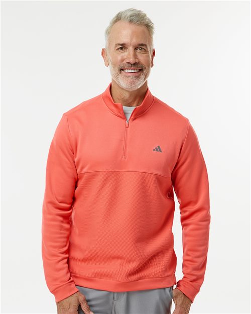Adidas. Ultimate365 Textured Quarter-Zip Pullover. A2001