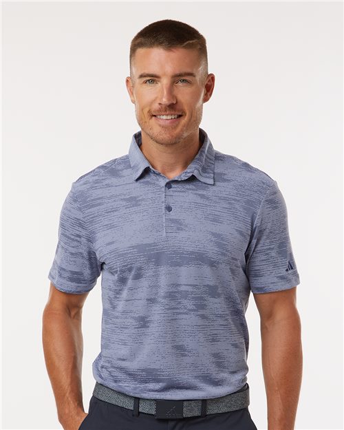 Adidas. Ultimate365 Textured Stripe Polo. A2005