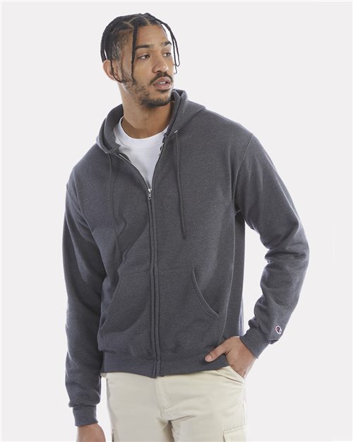 Champion. Powerblend® Full-Zip Hooded Sweatshirt. S800