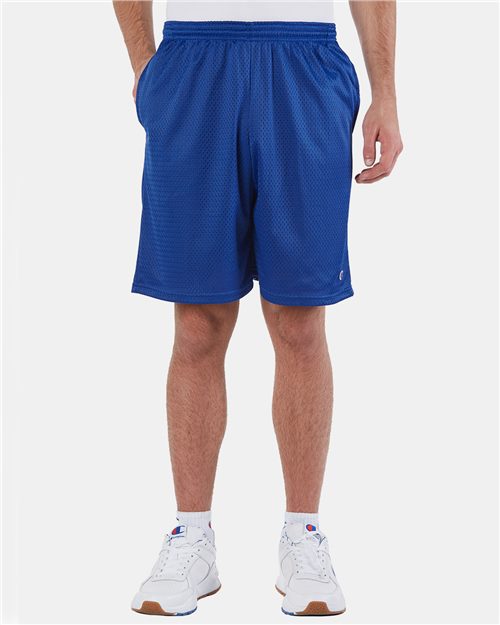Champion. Polyester Mesh 9" Shorts with Pockets. S162