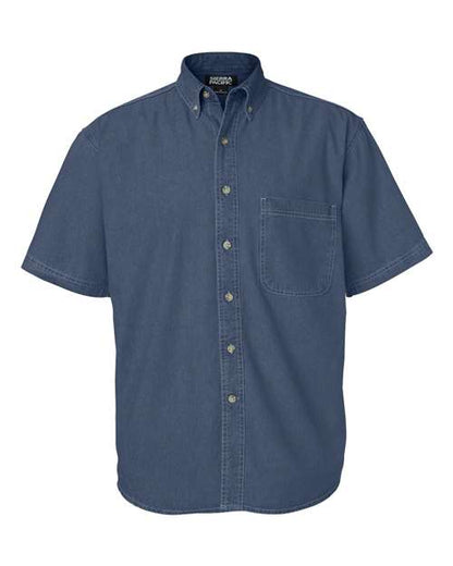 Sierra Pacific. Denim Short Sleeve Shirt. 0211