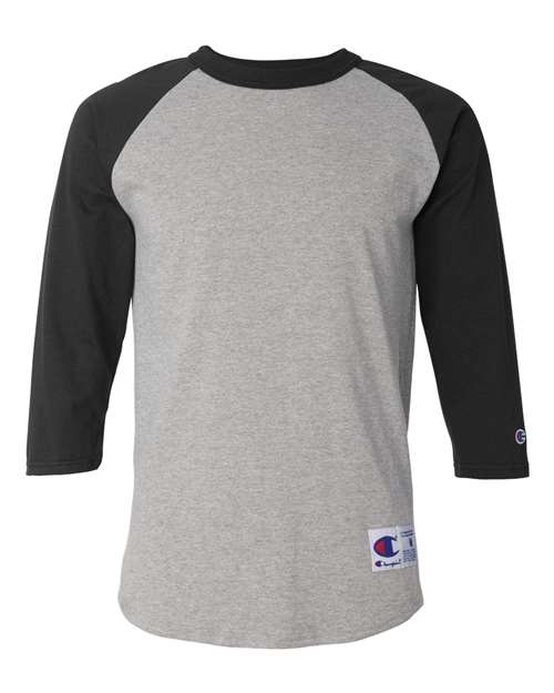 Champion. Three-Quarter Raglan Sleeve Baseball T-Shirt. T137