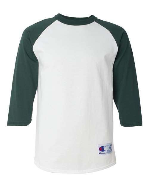 Champion. Three-Quarter Raglan Sleeve Baseball T-Shirt. T137
