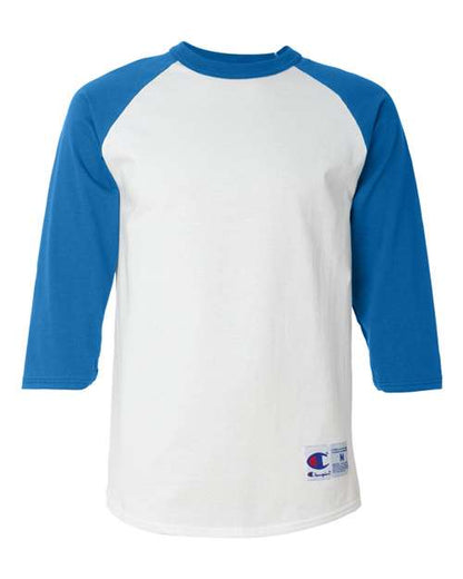 Champion. Three-Quarter Raglan Sleeve Baseball T-Shirt. T137