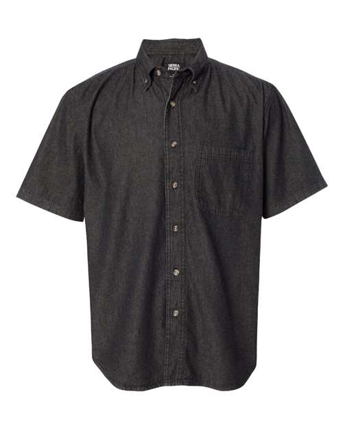 Sierra Pacific. Denim Short Sleeve Shirt. 0211
