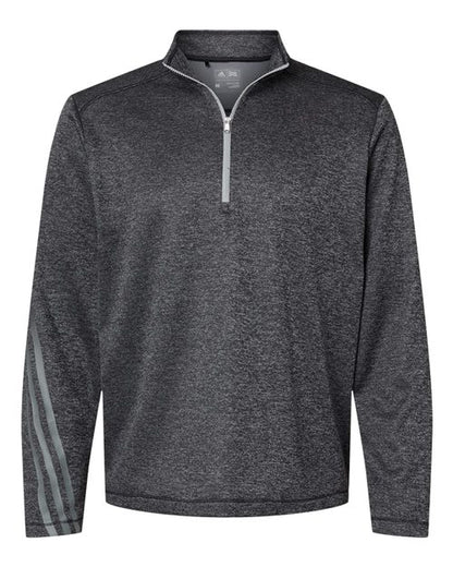 Adidas. Brushed Terry Heathered Quarter-Zip Pullover. A284