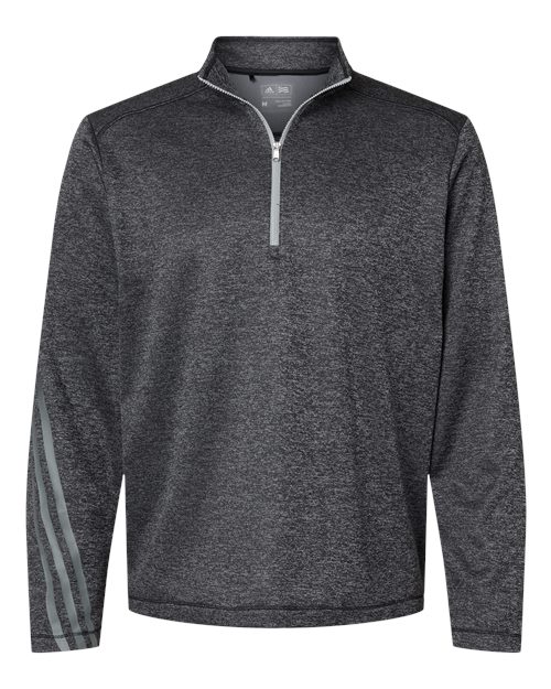 Adidas. Brushed Terry Heathered Quarter-Zip Pullover. A284
