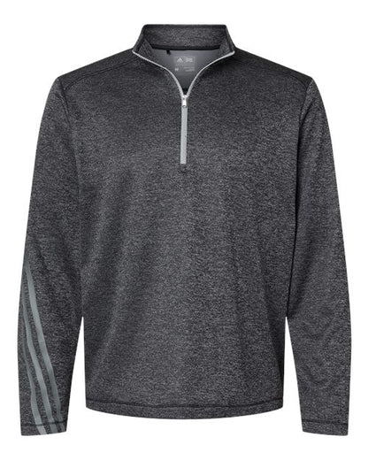 Adidas. Brushed Terry Heathered Quarter-Zip Pullover. A284