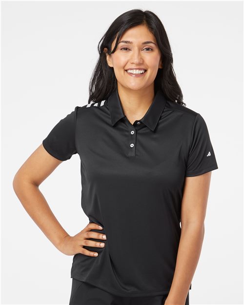 Adidas. Women's 3-Stripes Shoulder Polo. A325