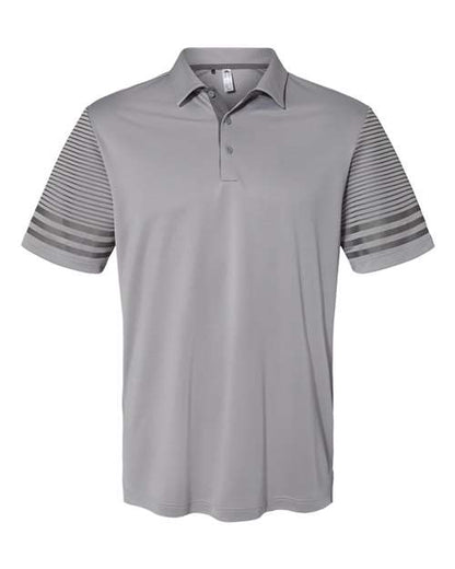 Adidas. Striped Sleeve Polo. A490