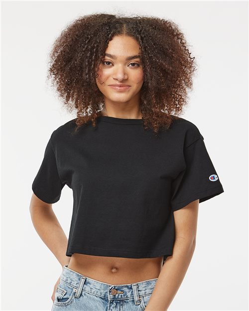 Champion. Women's Heritage Jersey Crop T-Shirt. T453W